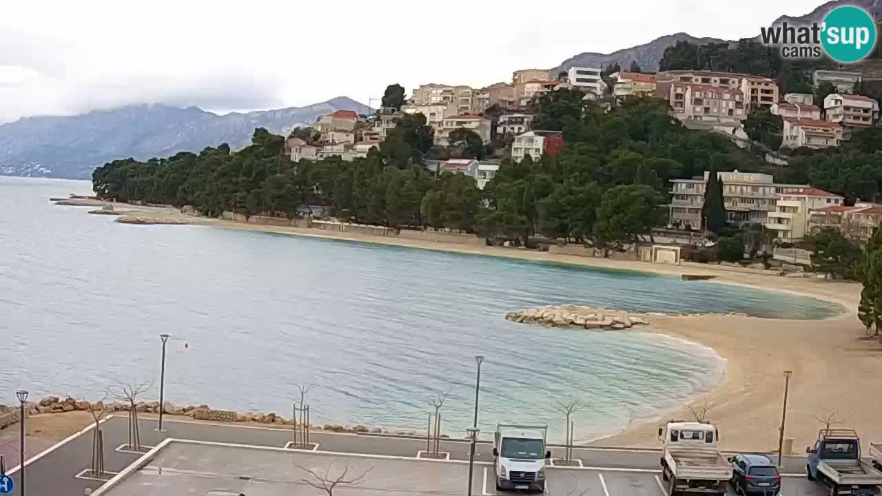 Baška Voda livecam plage Podluka