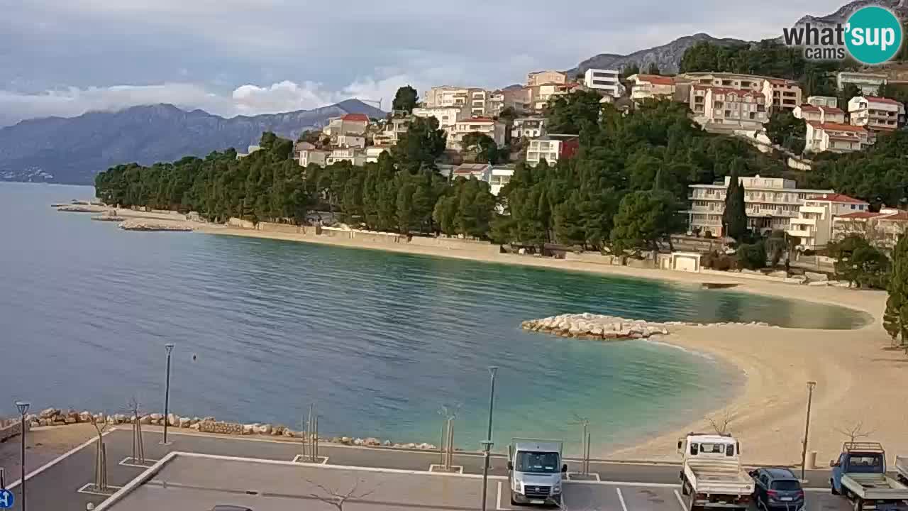 Baška Voda | webcam Podluka Strand