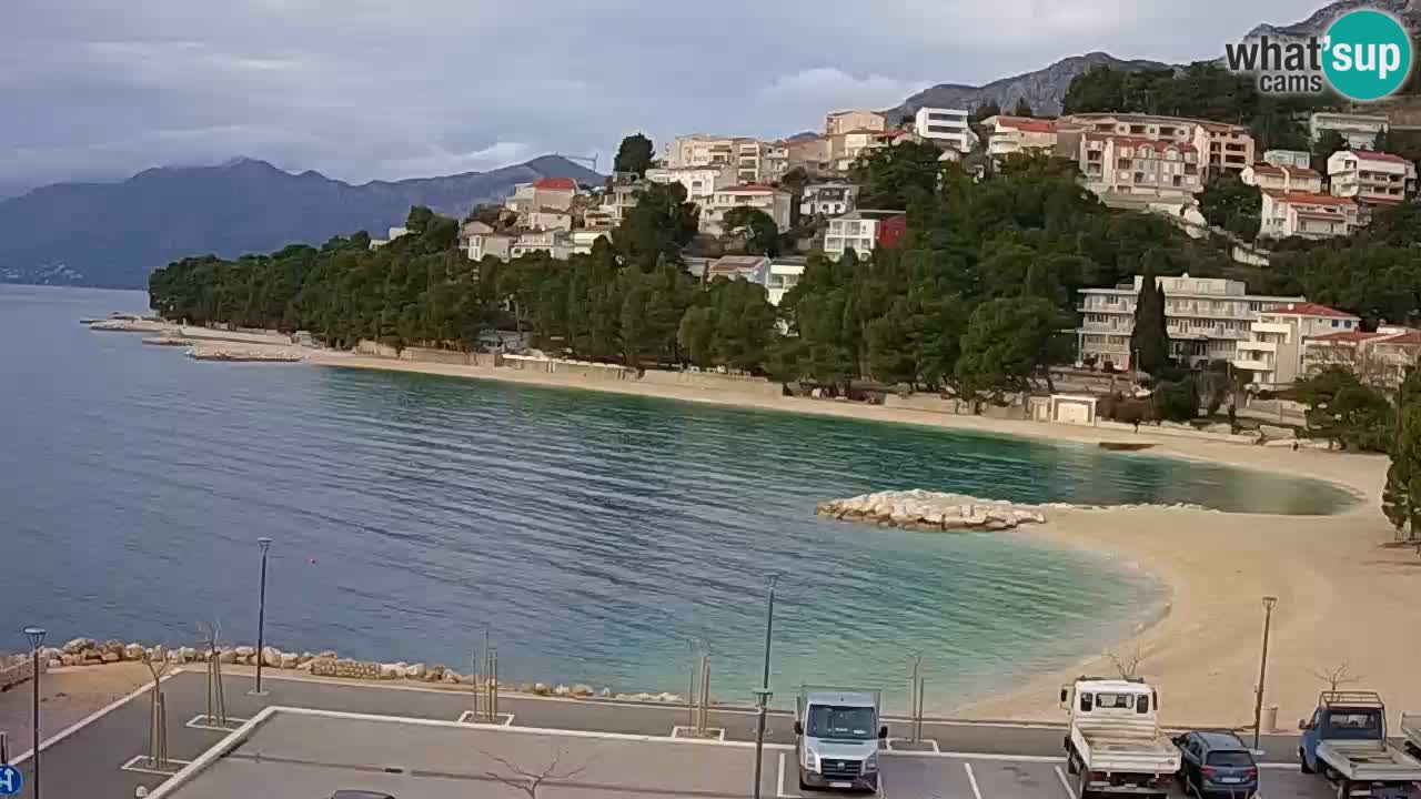 Baška Voda | webcam Podluka Strand