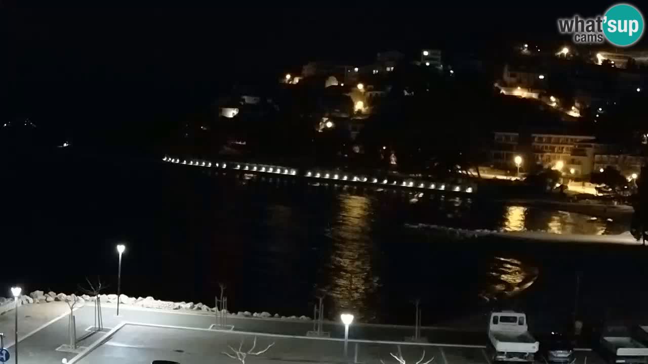 Baška Voda livecam plage Podluka