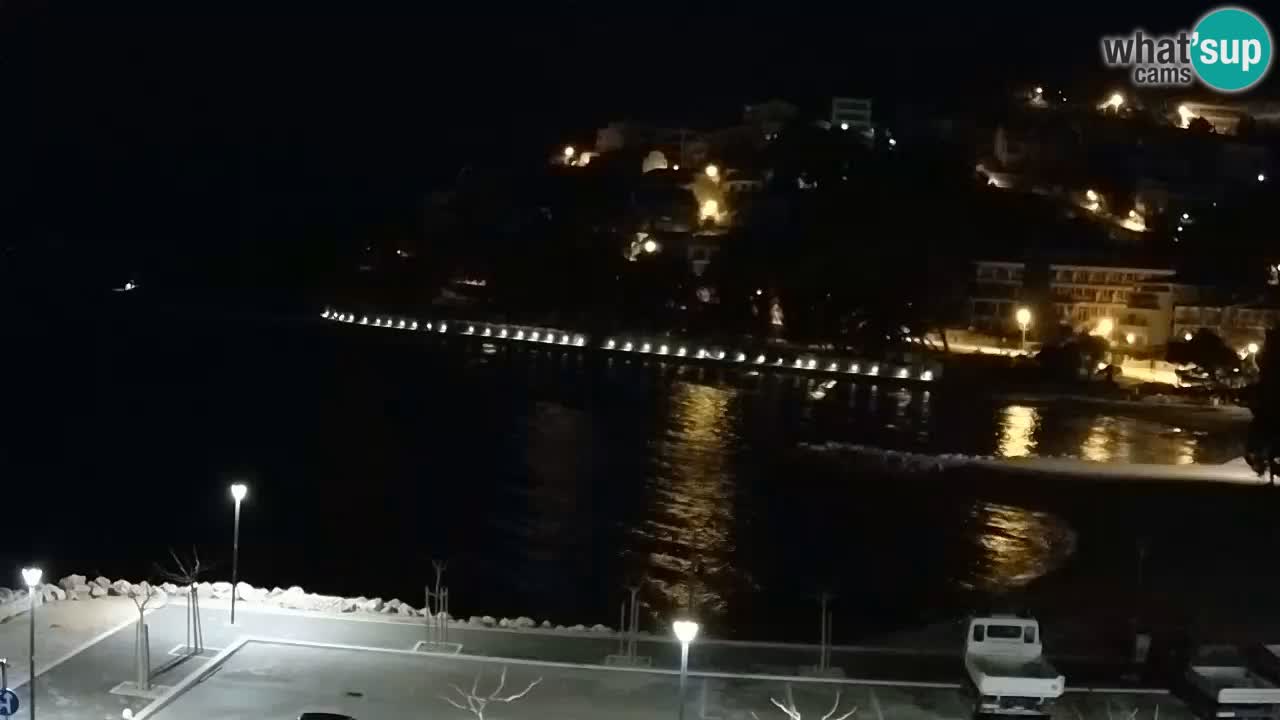 Baška Voda live | webcam spiaggia Podluka