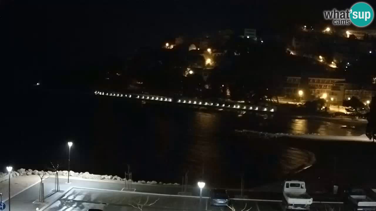 Baška Voda live | webcam spiaggia Podluka