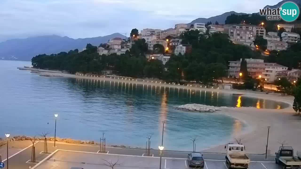 Baška Voda u živo | web kamera plaža Podluka