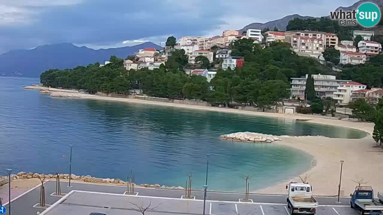 Baška Voda u živo | web kamera plaža Podluka