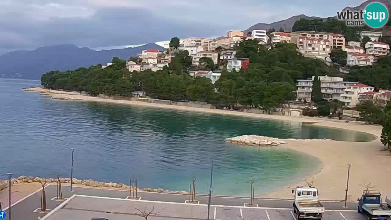 Baška Voda live | webcam spiaggia Podluka