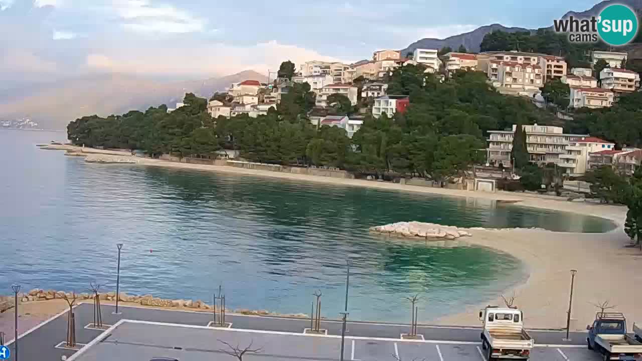 Baška Voda live | webcam spiaggia Podluka