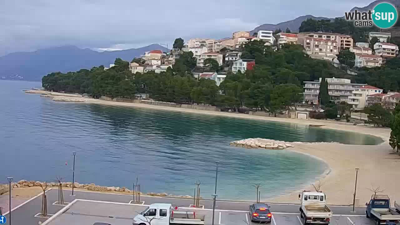 Baška Voda live | webcam spiaggia Podluka