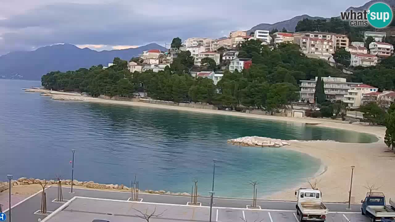 Baška Voda live | webcam spiaggia Podluka