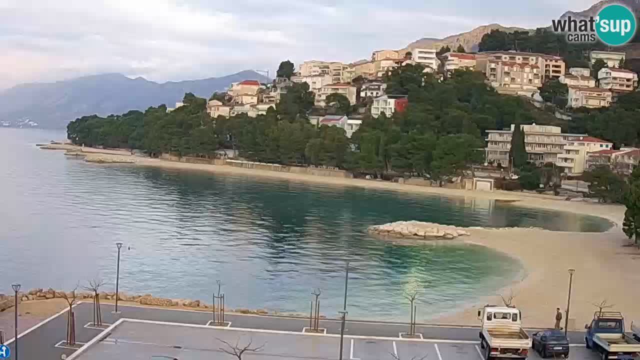 Baška Voda livecam plage Podluka