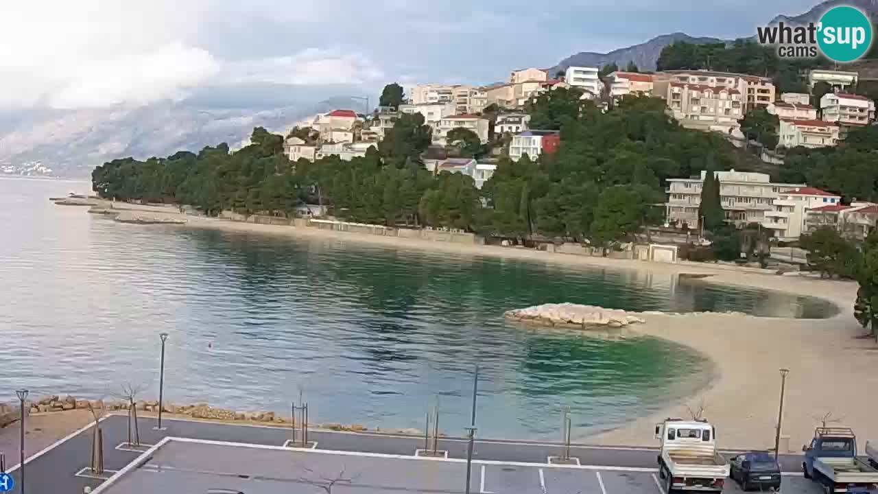 Baška Voda live | webcam spiaggia Podluka