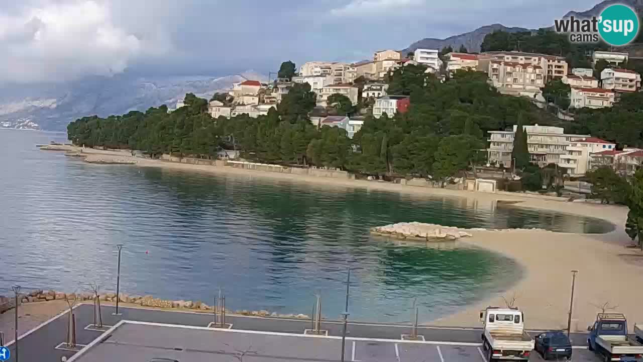 Baška Voda livecam plage Podluka