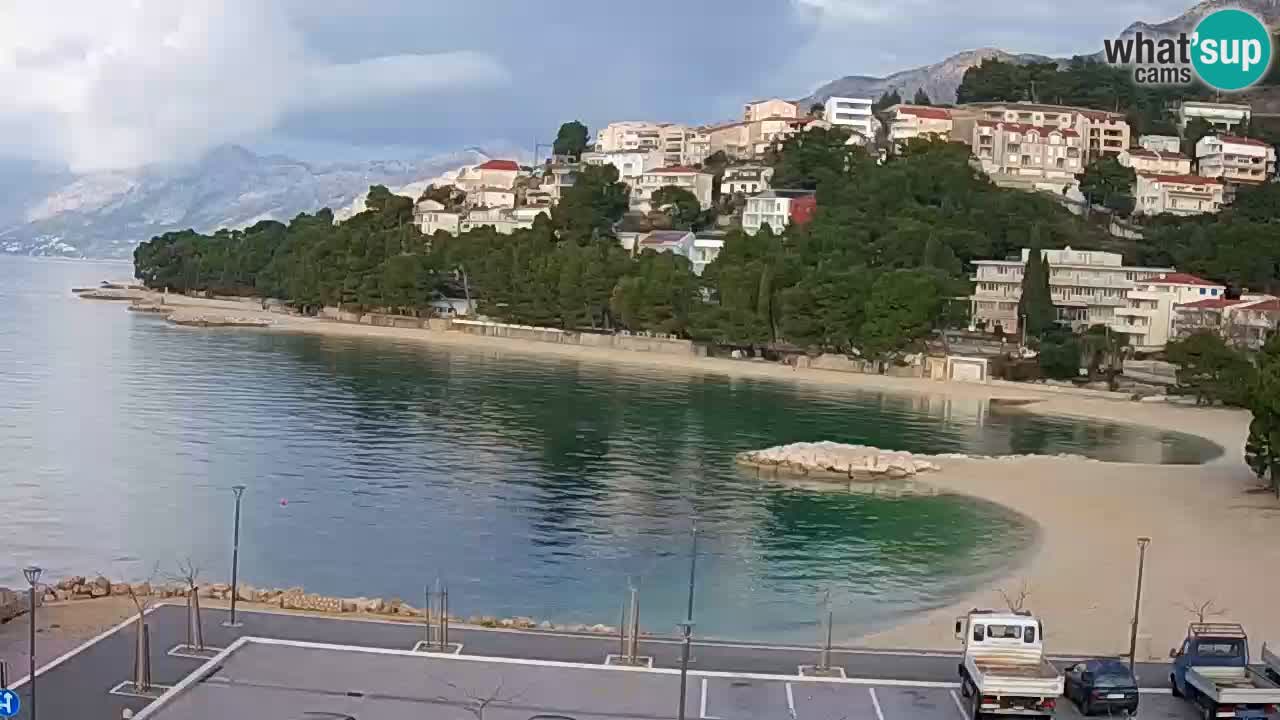 Baška Voda u živo | web kamera plaža Podluka