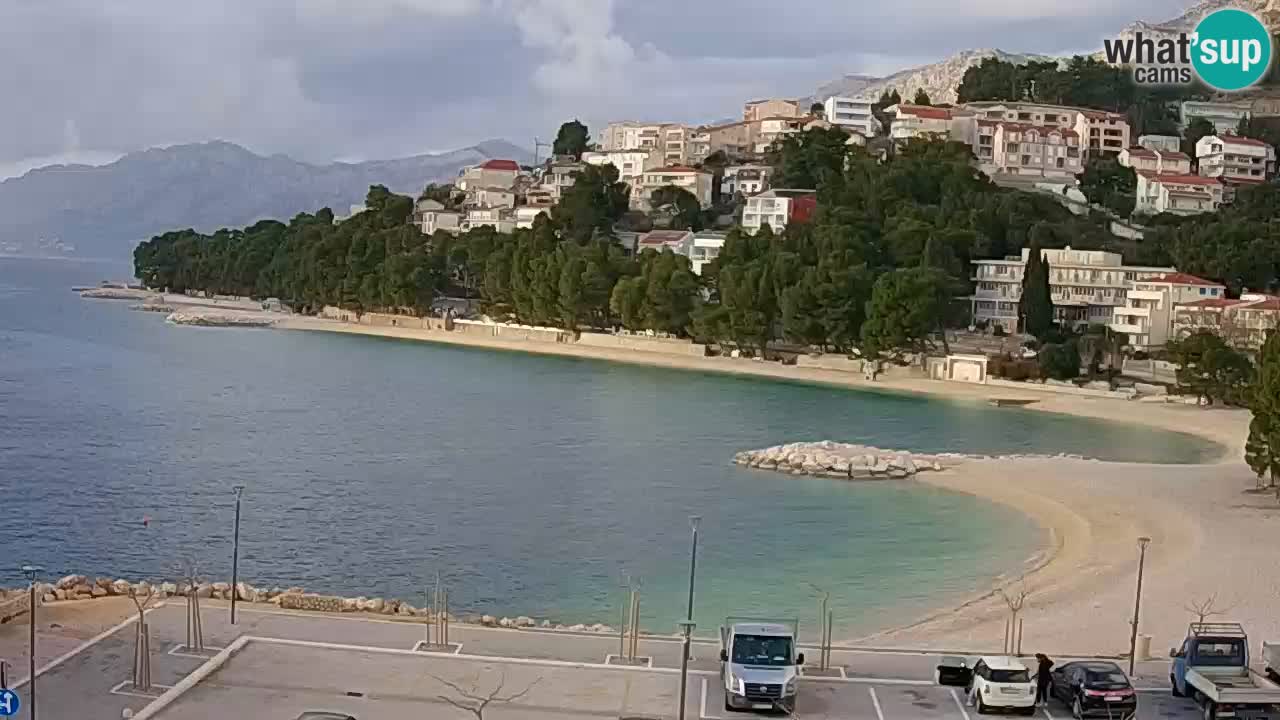 Baška Voda | webcam Podluka Strand