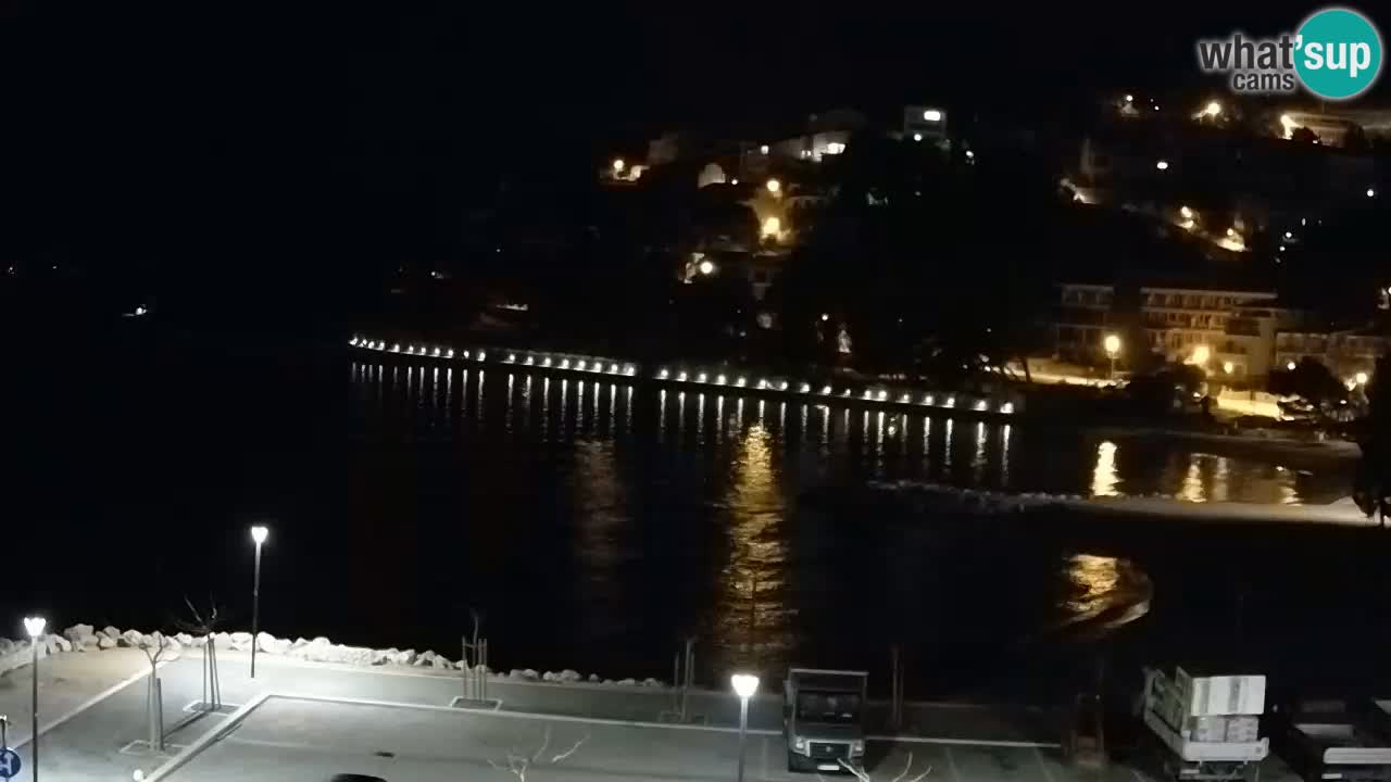 Baška Voda | webcam Podluka Strand