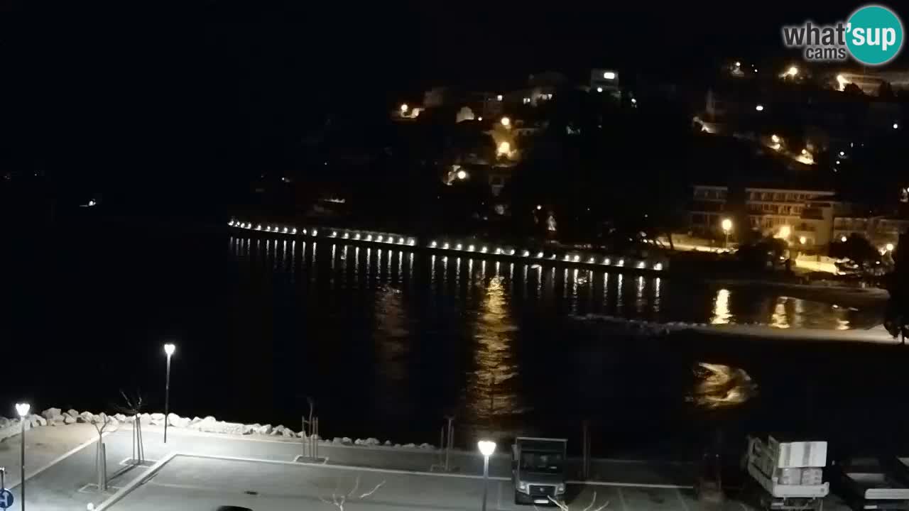 Baška Voda | webcam Podluka Strand