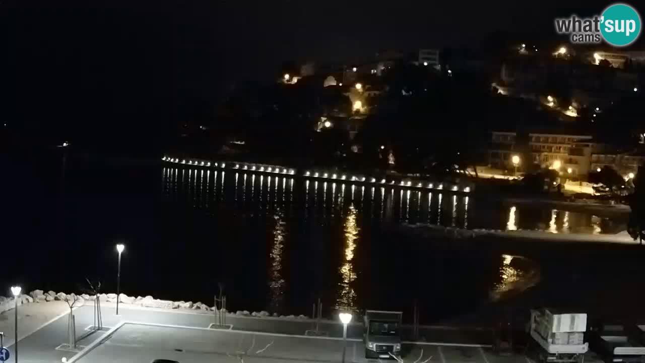 Baška Voda | webcam Podluka Strand