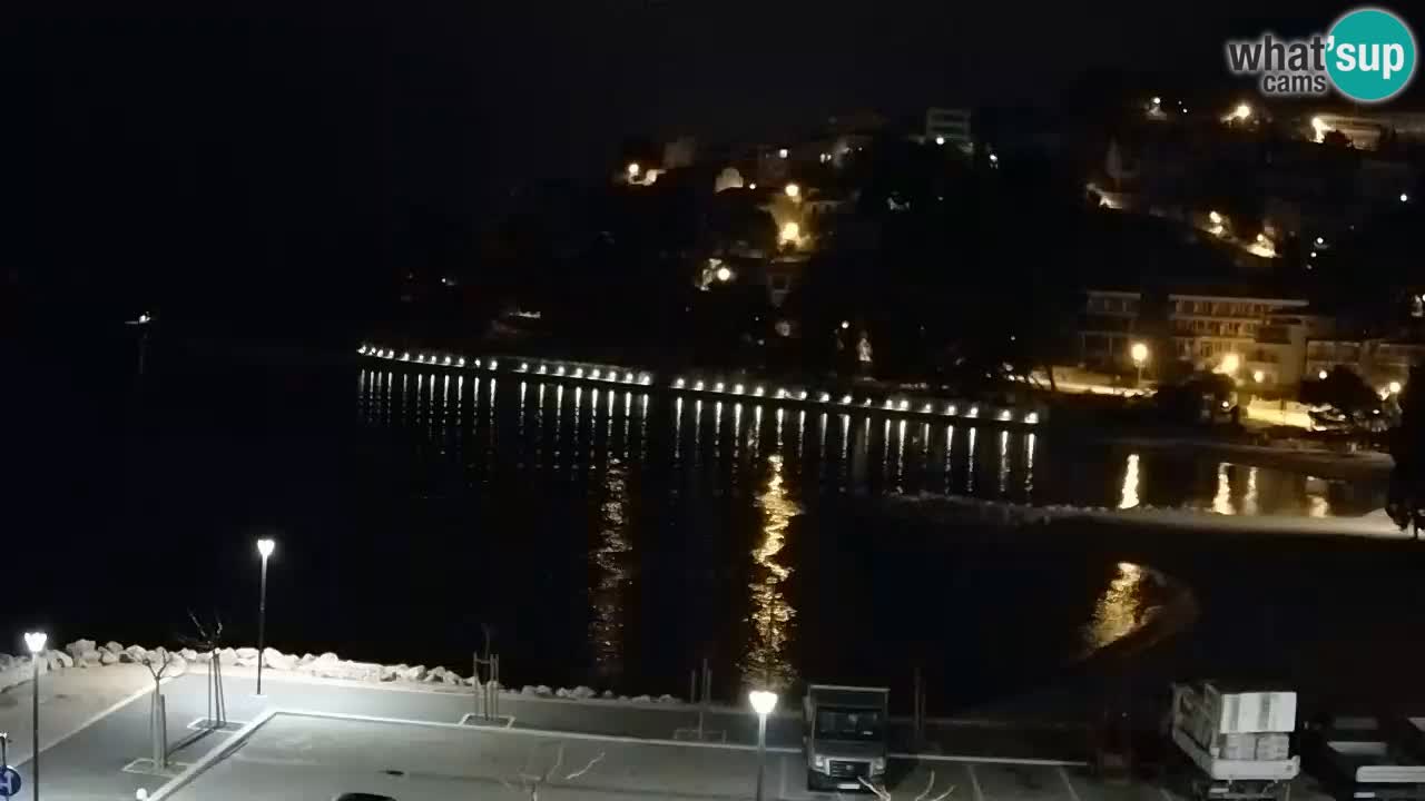 Baška Voda livecam plage Podluka