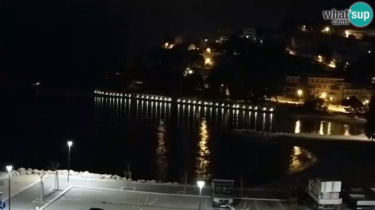 Baška Voda livecam plage Podluka