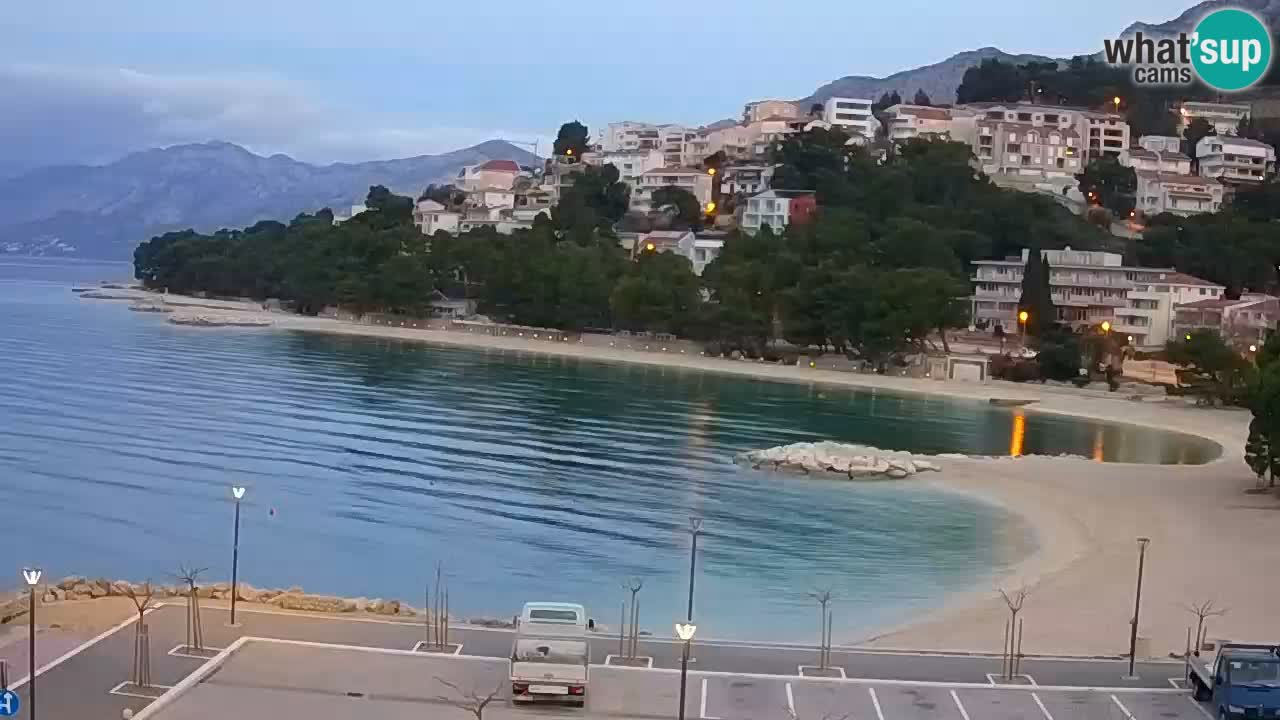 Baška Voda u živo | web kamera plaža Podluka