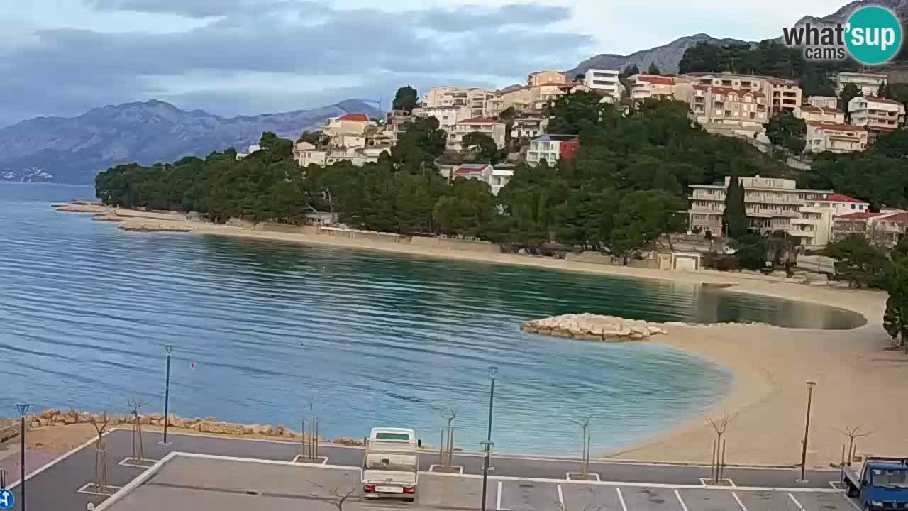 Baška Voda v živo | kamera Podluka plaža