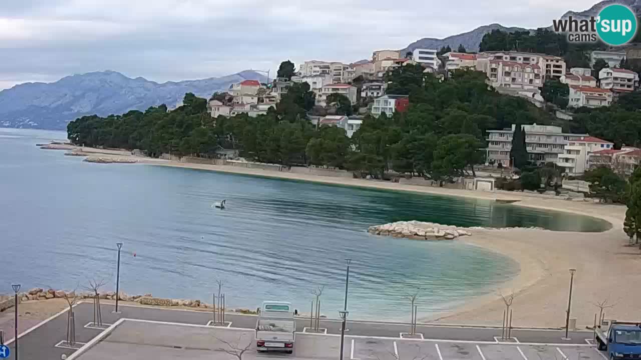 Baška Voda | webcam Podluka Strand