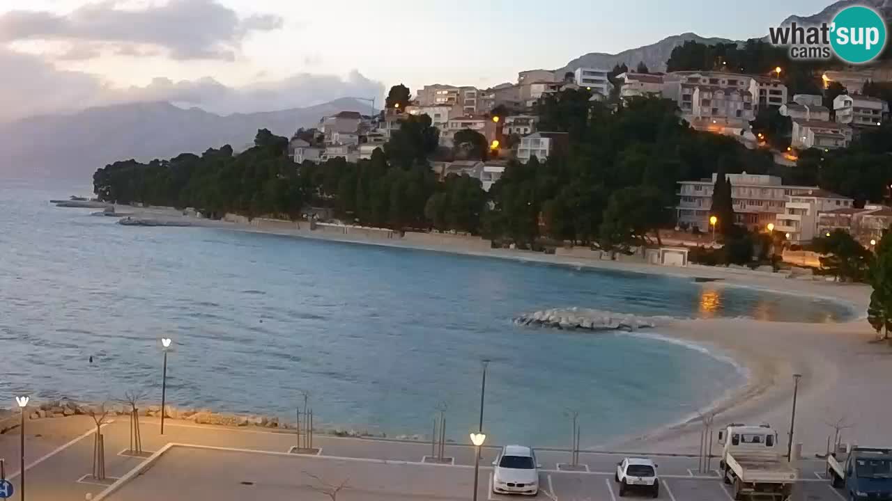 Baška Voda | webcam Podluka Strand