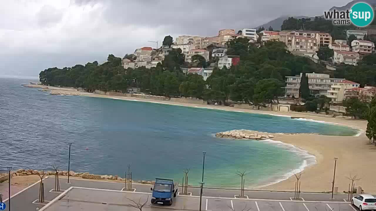 Baška Voda livecam plage Podluka