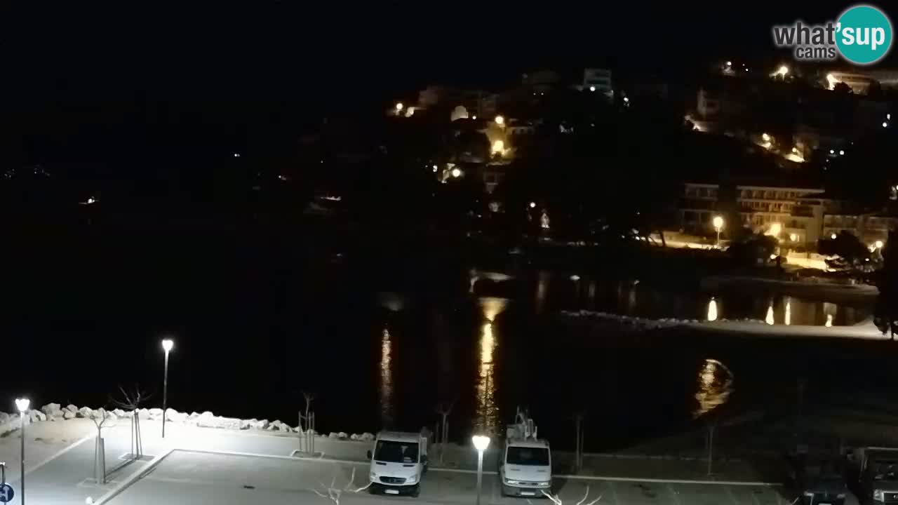 Baška Voda livecam plage Podluka