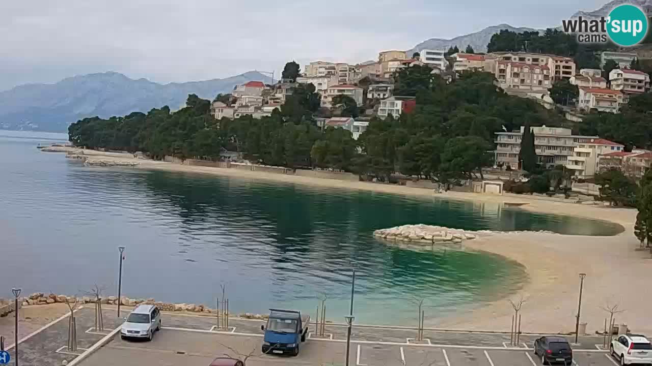 Baška Voda u živo | web kamera plaža Podluka