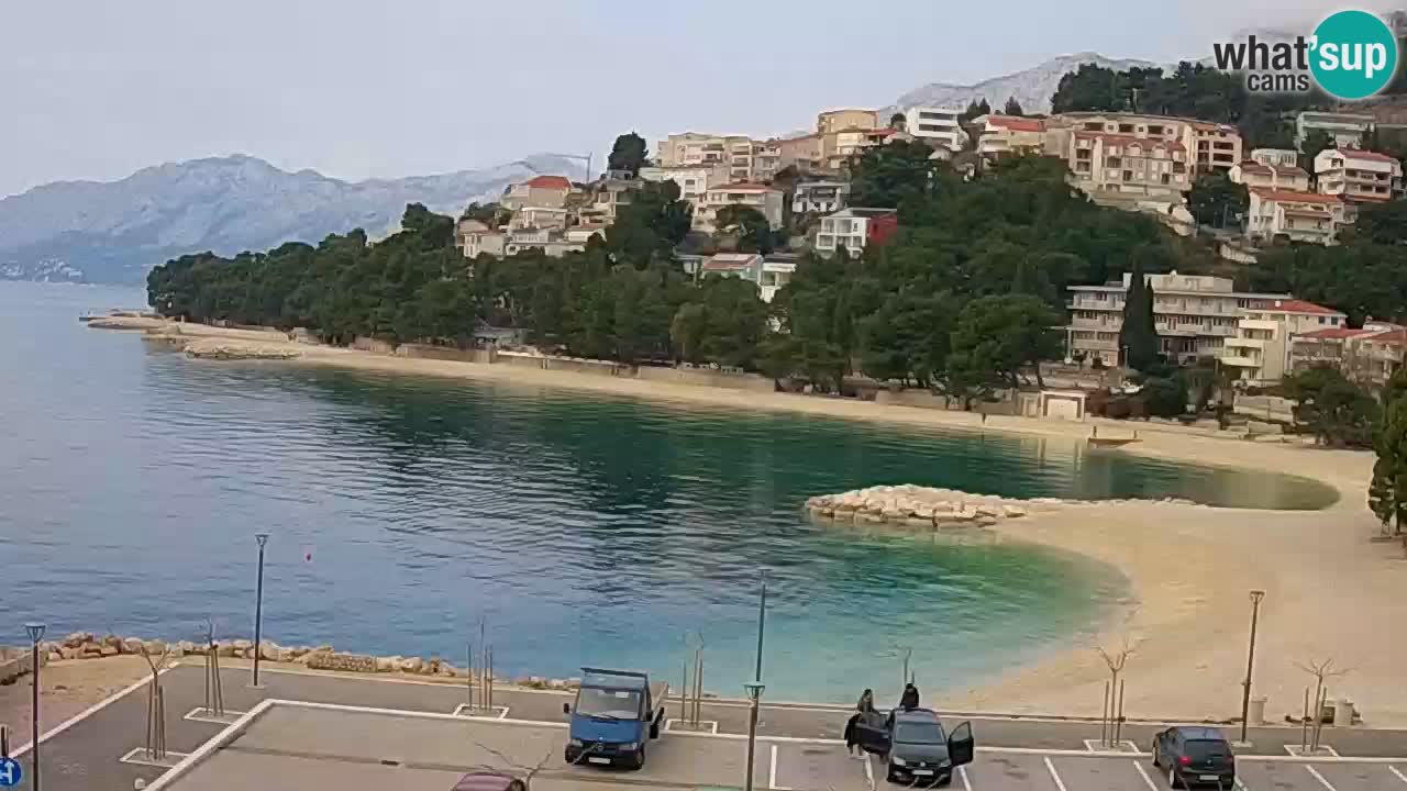 Baška Voda u živo | web kamera plaža Podluka