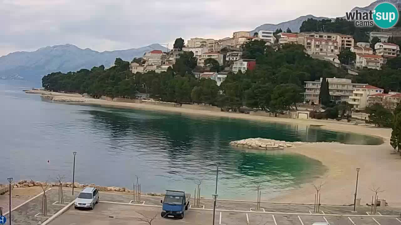 Baška Voda | webcam Podluka Strand