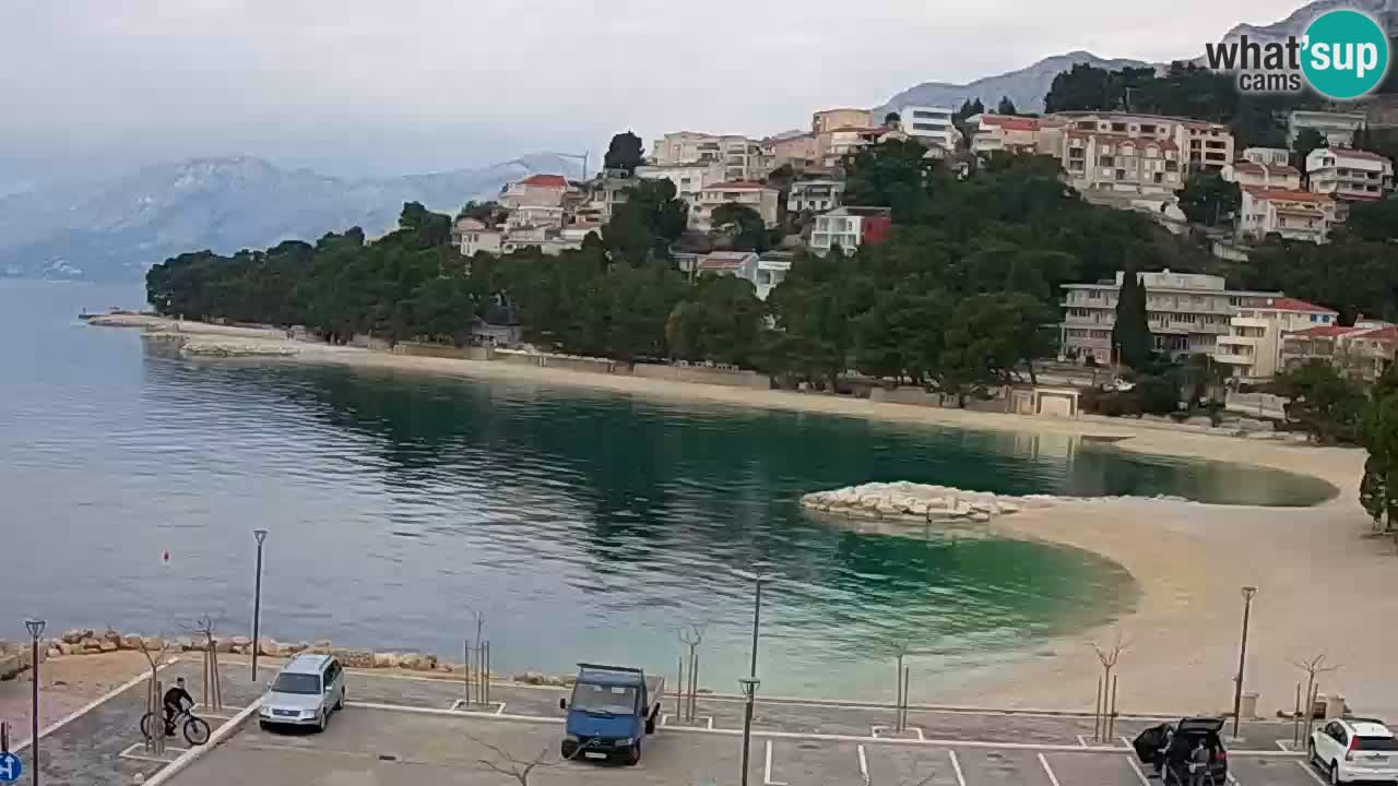 Baška Voda u živo | web kamera plaža Podluka