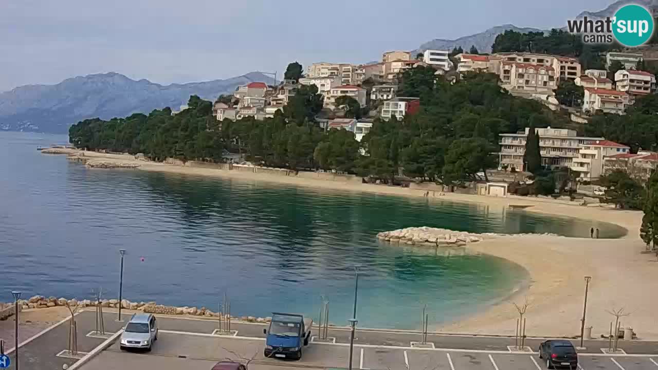 Baška Voda u živo | web kamera plaža Podluka