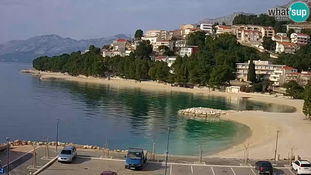 Baška Voda livecam plage Podluka