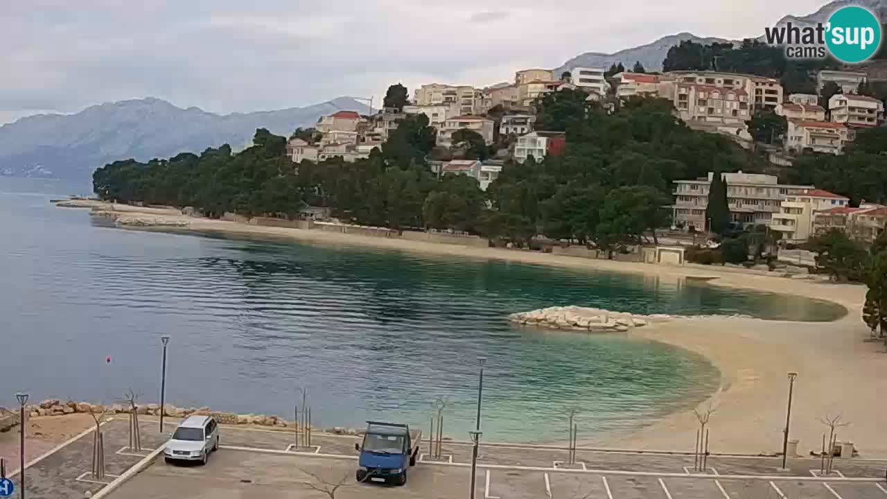 Baška Voda livecam plage Podluka