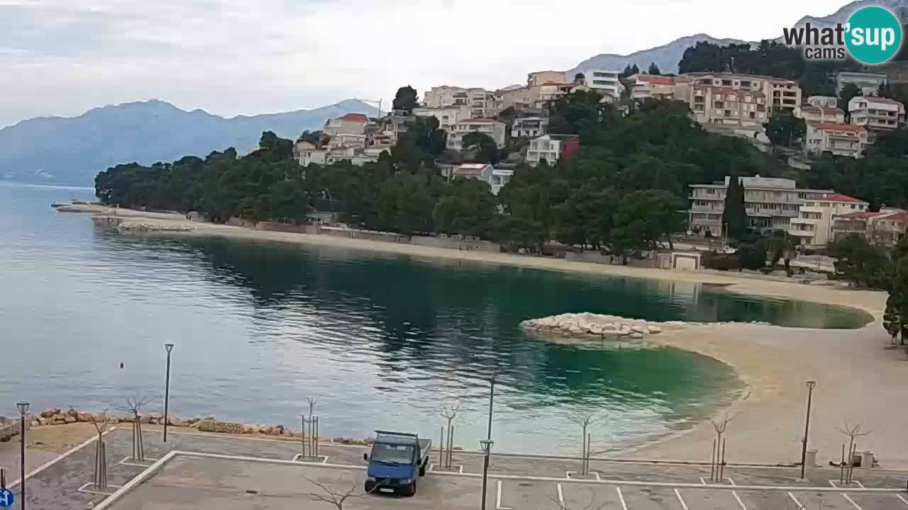 Baška Voda v živo | kamera Podluka plaža