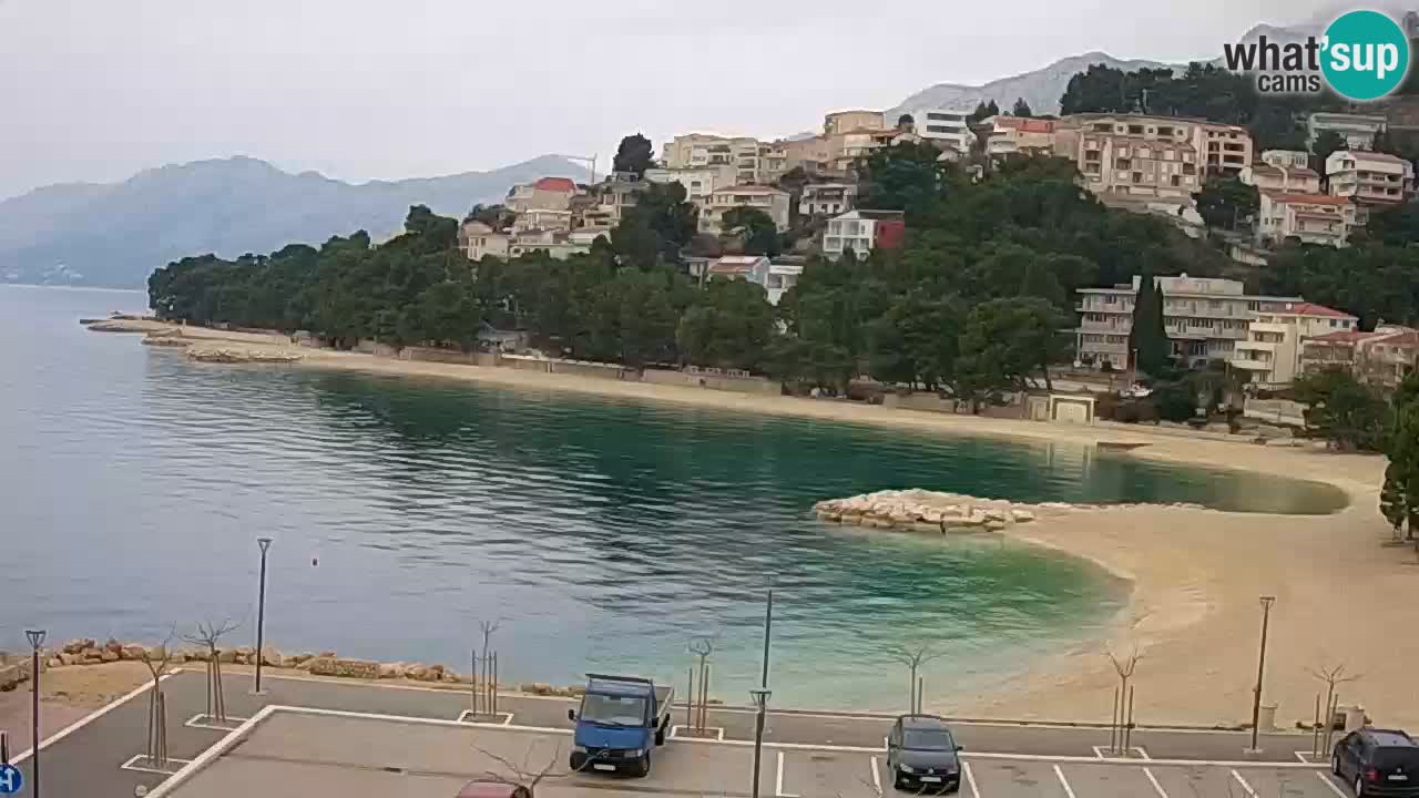 Baška Voda livecam plage Podluka