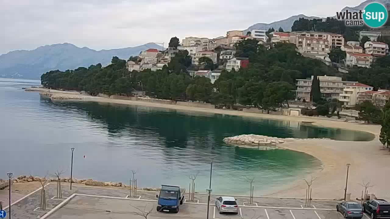 Baška Voda | webcam Podluka Strand