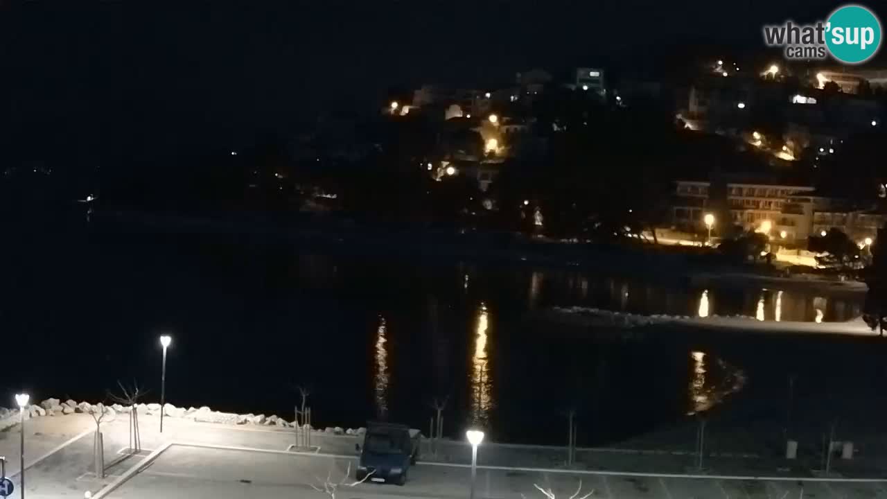 Baška Voda livecam plage Podluka