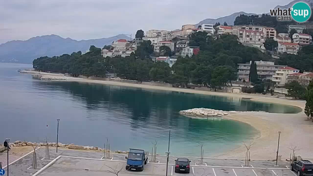 Baška Voda live | webcam spiaggia Podluka