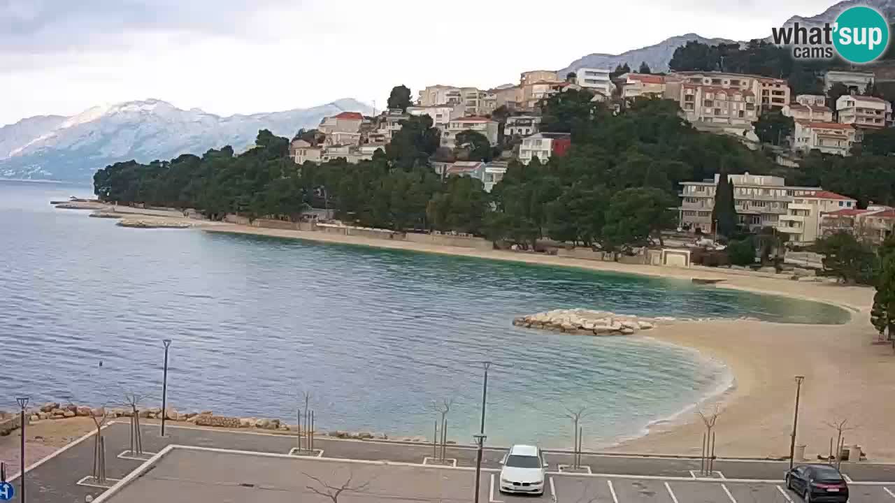 Baška Voda u živo | web kamera plaža Podluka