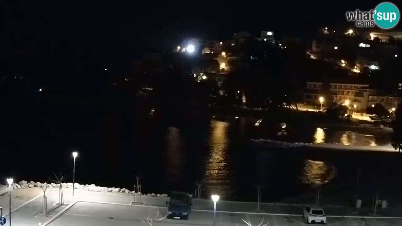 Baška Voda live | webcam spiaggia Podluka