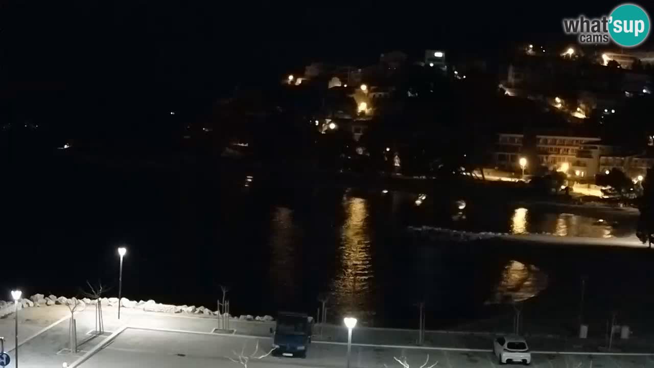 Baška Voda live | webcam spiaggia Podluka