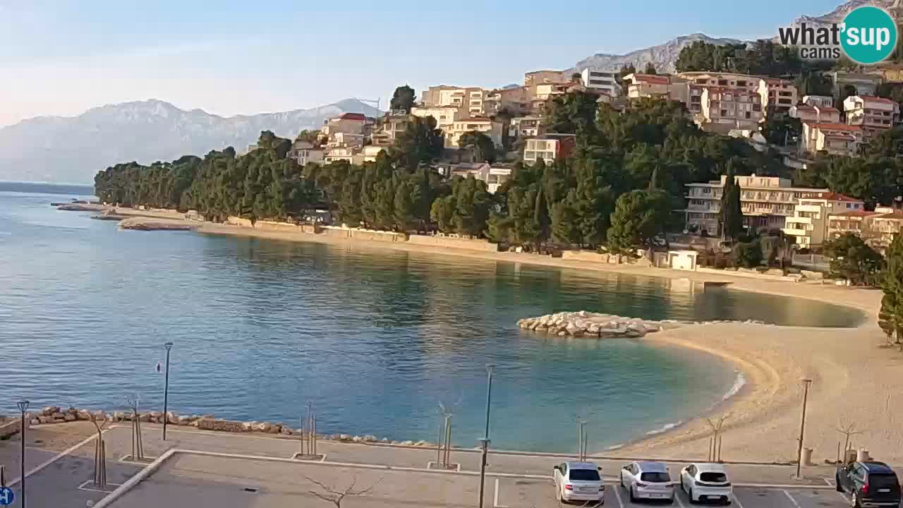 Baška Voda u živo | web kamera plaža Podluka