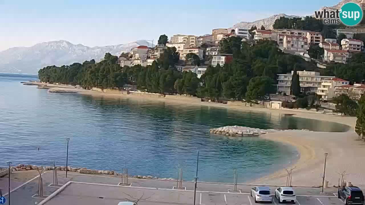 Baška Voda live | webcam spiaggia Podluka