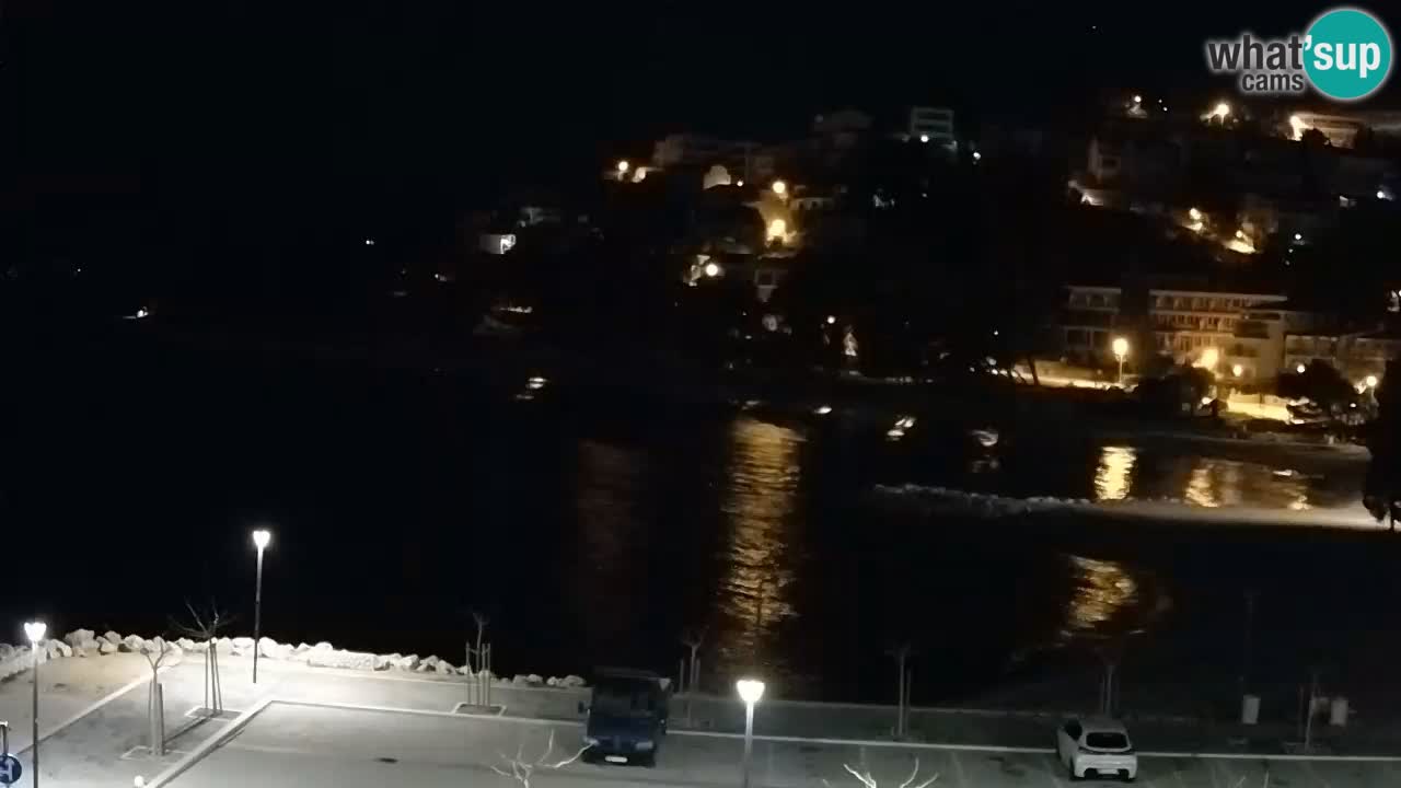 Baška Voda livecam plage Podluka