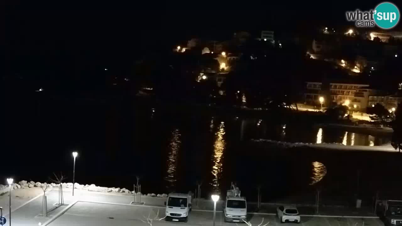 Baška Voda livecam plage Podluka