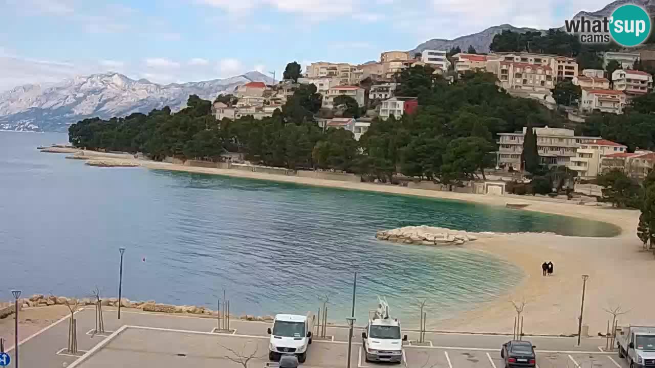 Baška Voda | webcam Podluka Strand