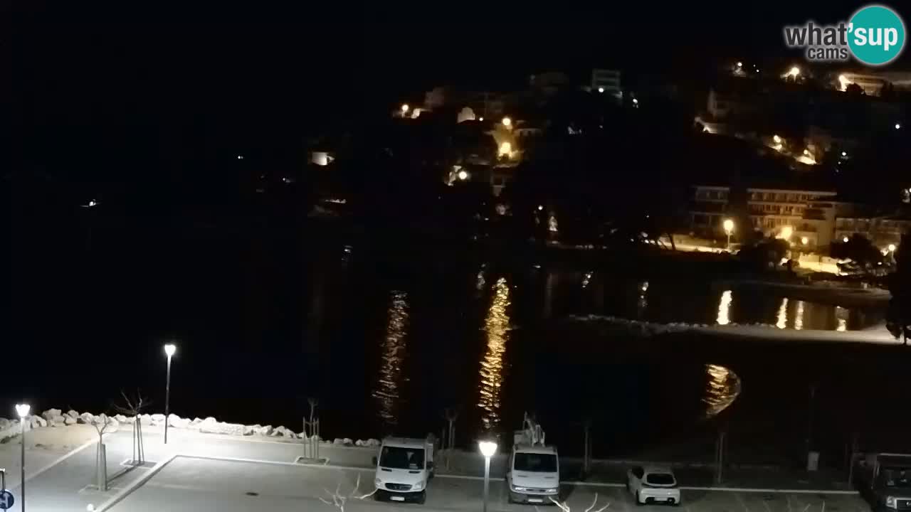 Baška Voda | webcam Podluka Strand