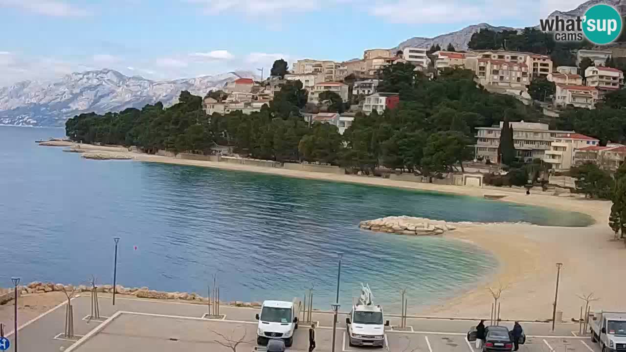 Baška Voda u živo | web kamera plaža Podluka